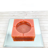 “French Saumon”  Salmon COLORED COASTER/CANDLE HOLDER/ASHTRAY