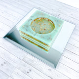 Carmia “Orchard of Mint” MINT COLORED COASTER/CANDLE HOLDER/ASHTRAY