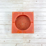 “French Saumon”  Salmon COLORED COASTER/CANDLE HOLDER/ASHTRAY