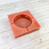 “French Saumon”  Salmon COLORED COASTER/CANDLE HOLDER/ASHTRAY