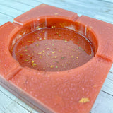 “French Saumon”  Salmon COLORED COASTER/CANDLE HOLDER/ASHTRAY