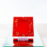 “Cherry Topping” Red COLORED COASTER/CANDLE HOLDER/ASHTRAY