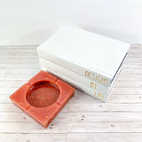 “French Saumon”  Salmon COLORED COASTER/CANDLE HOLDER/ASHTRAY