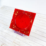 “Cherry Topping” Red COLORED COASTER/CANDLE HOLDER/ASHTRAY