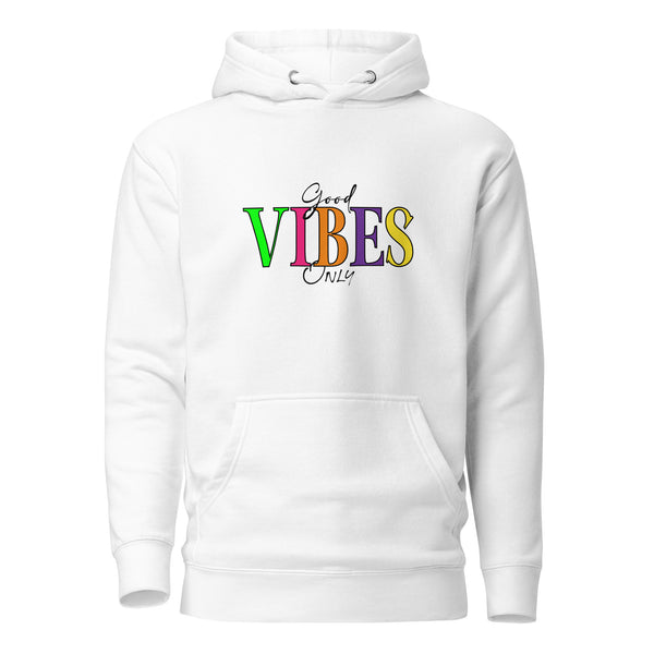 Good Vibes Only White Hoodie