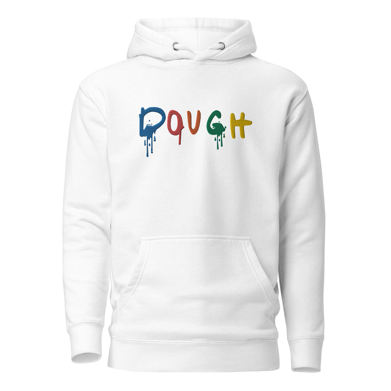 Embroidered Dough White Hoodie