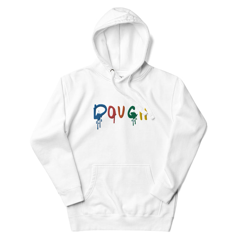 Embroidered Dough White Hoodie