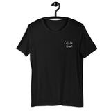 Embroidered Let's Be Grown Black T Shirt