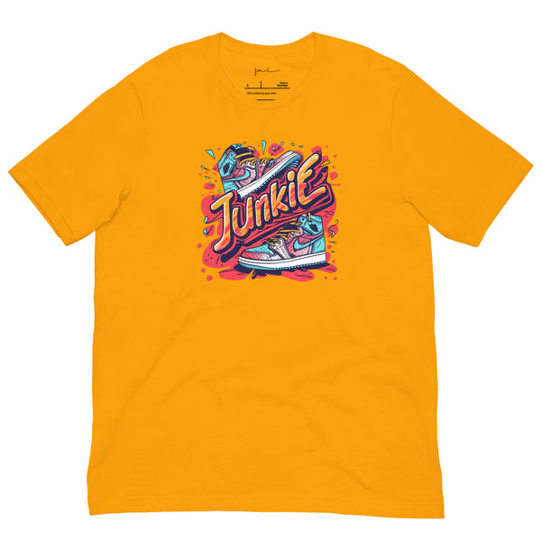 Mustard Yellow Sneaker Junkie T Shirt