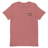 Embroidered Just Be Real Mauve T Shirt