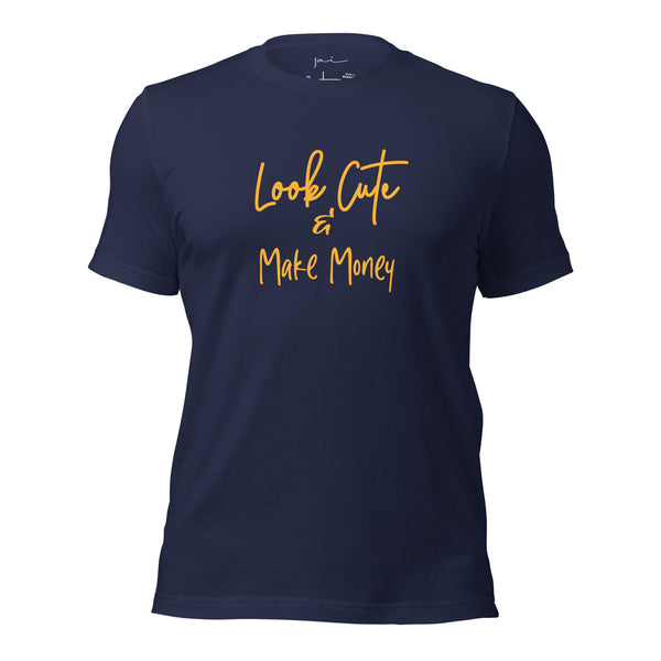 Look Cute Make Money (Michigan) Navy T Shirt