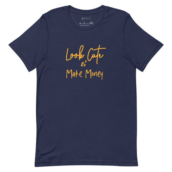 Look Cute Make Money (Michigan) Navy T Shirt