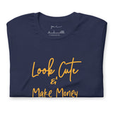 Look Cute Make Money (Michigan) Navy T Shirt