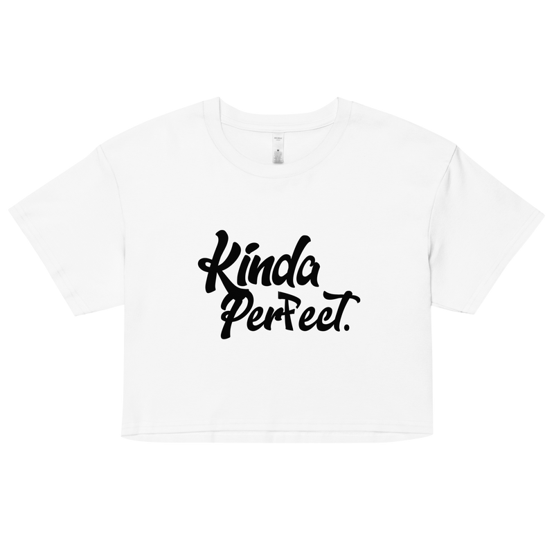 Kinda Perfect White Crop Top T Shirt