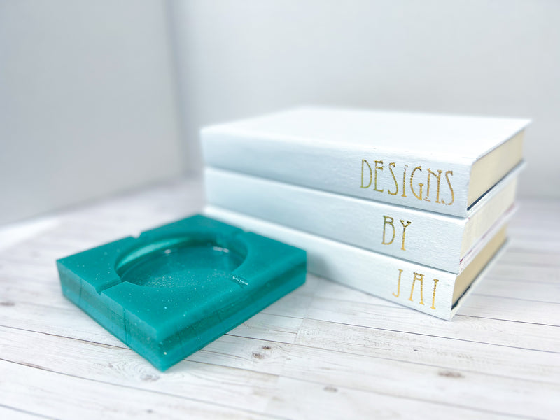 "Teal or no Teal" Teal Colored Coaster/Candle Holder/Ashtray