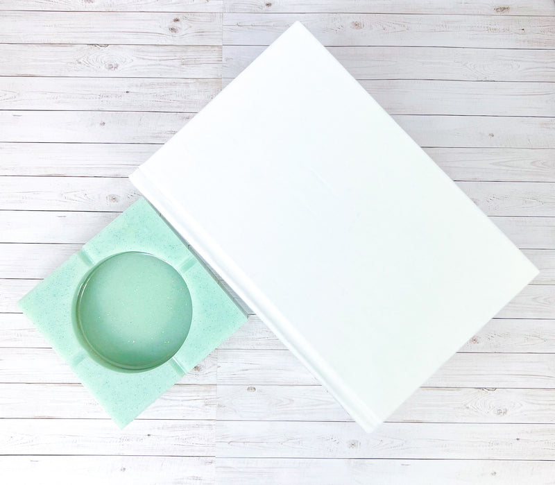 "Minty Fresh" Mint Colored Coaster/Candle Holder/Ashtray