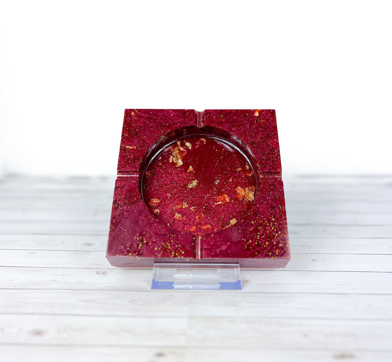 "Put On The Burgundy One" Burgundy Colored Coaster/Candle Holder/Ashtray