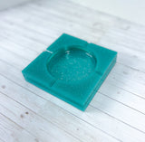 "Teal or no Teal" Teal Colored Coaster/Candle Holder/Ashtray