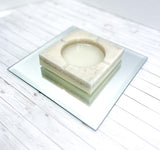 Cream & Sugar Anyone? Cream Colored Coaster/Candle Holder/Ashtray