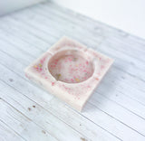 "Will You Be Mine" Light Pink Colored Coaster/Candle Holder/Ashtray