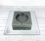 "Rockstar Lifestyle" Stone Grey Colored Coaster/Candle Holder/Ashtray