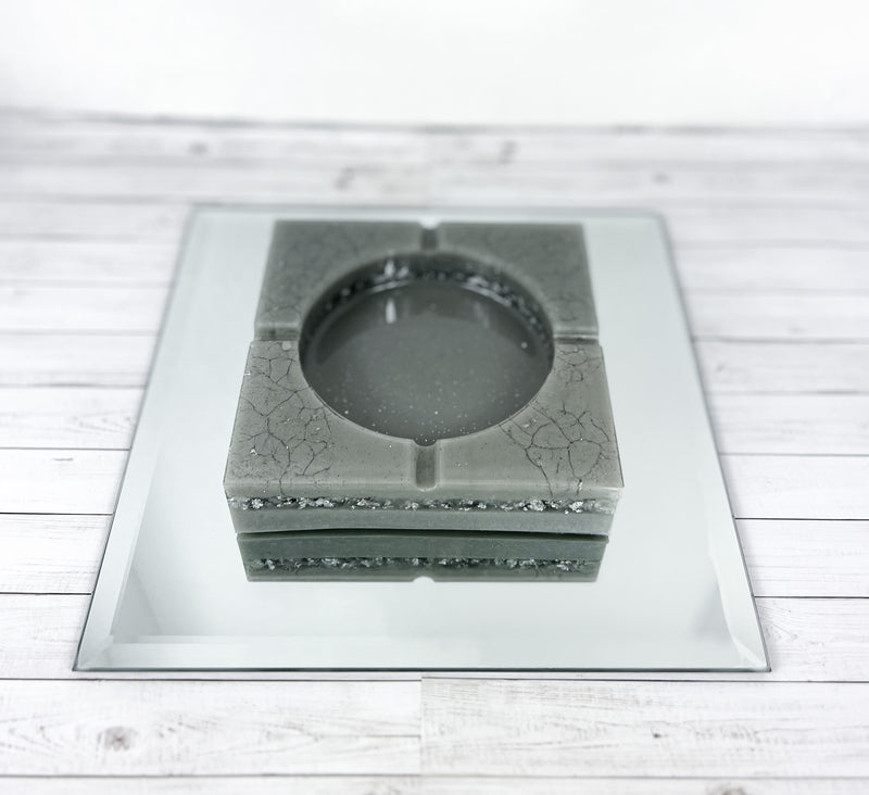 "Rockstar Lifestyle" Stone Grey Colored Coaster/Candle Holder/Ashtray