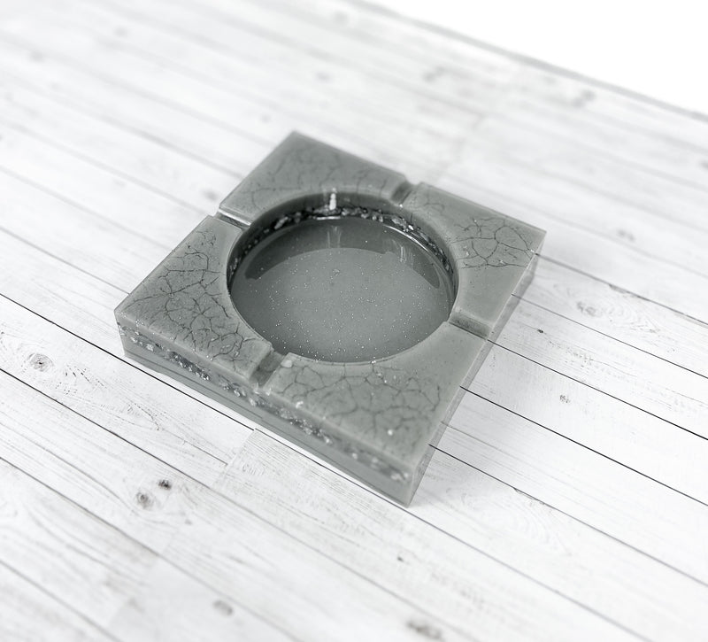 "Rockstar Lifestyle" Stone Grey Colored Coaster/Candle Holder/Ashtray