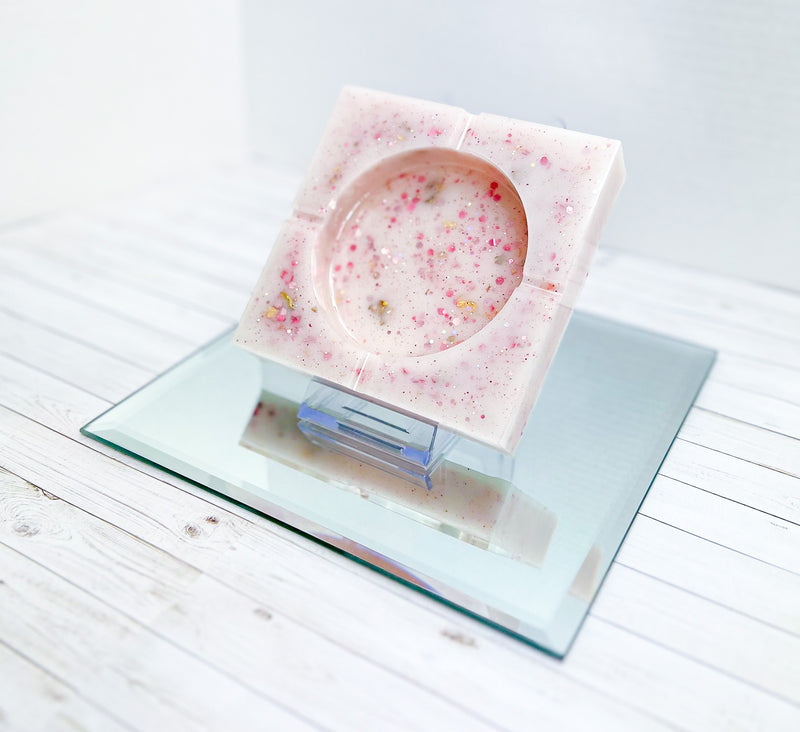 "Will You Be Mine" Light Pink Colored Coaster/Candle Holder/Ashtray