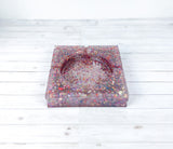 "Confetti Bomb" Multi-Colored Coaster/Candle Holder/Ashtray