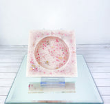 "Will You Be Mine" Light Pink Colored Coaster/Candle Holder/Ashtray