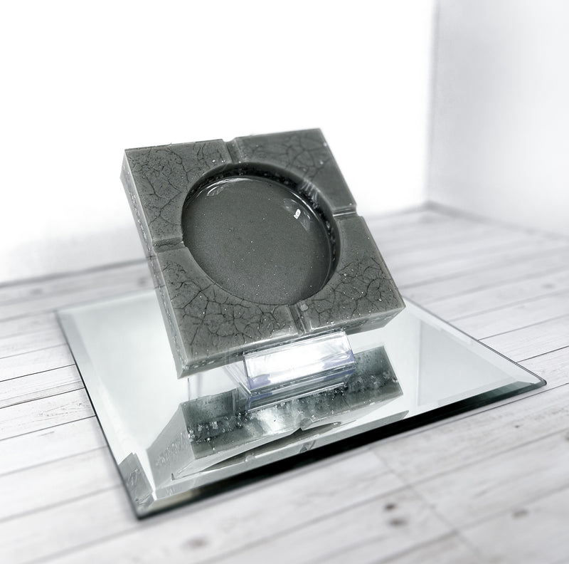 "Rockstar Lifestyle" Stone Grey Colored Coaster/Candle Holder/Ashtray