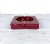 "Put On The Burgundy One" Burgundy Colored Coaster/Candle Holder/Ashtray