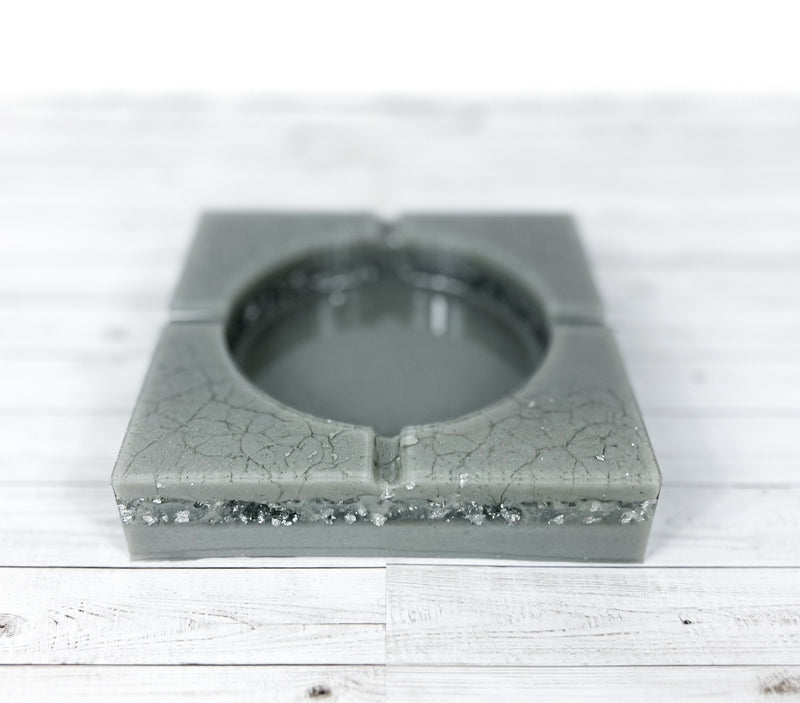 "Rockstar Lifestyle" Stone Grey Colored Coaster/Candle Holder/Ashtray