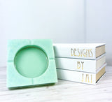 "Minty Fresh" Mint Colored Coaster/Candle Holder/Ashtray