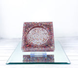 "Confetti Bomb" Multi-Colored Coaster/Candle Holder/Ashtray